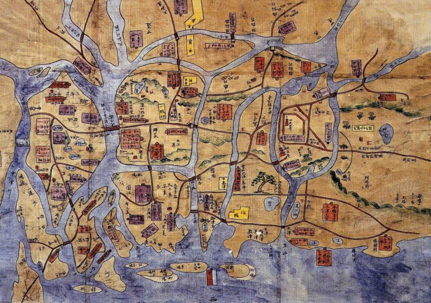 石山合戦の配陣図（古図）