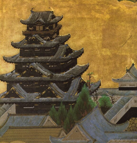 大坂夏の陣図屏風に描かれた豊臣大坂城の天守